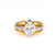 Retro French 2.00 Carat Old European Cut Diamond 18k Yellow Gold Platinum Solita Rings Jack Weir & Sons   