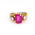 Retro Ruby and Diamond 18k Yellow Gold Ring  Jack Weir & Sons   