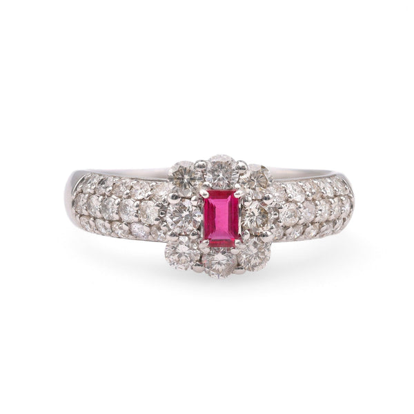 Ruby Diamond Platinum Ring  Jack Weir & Sons   