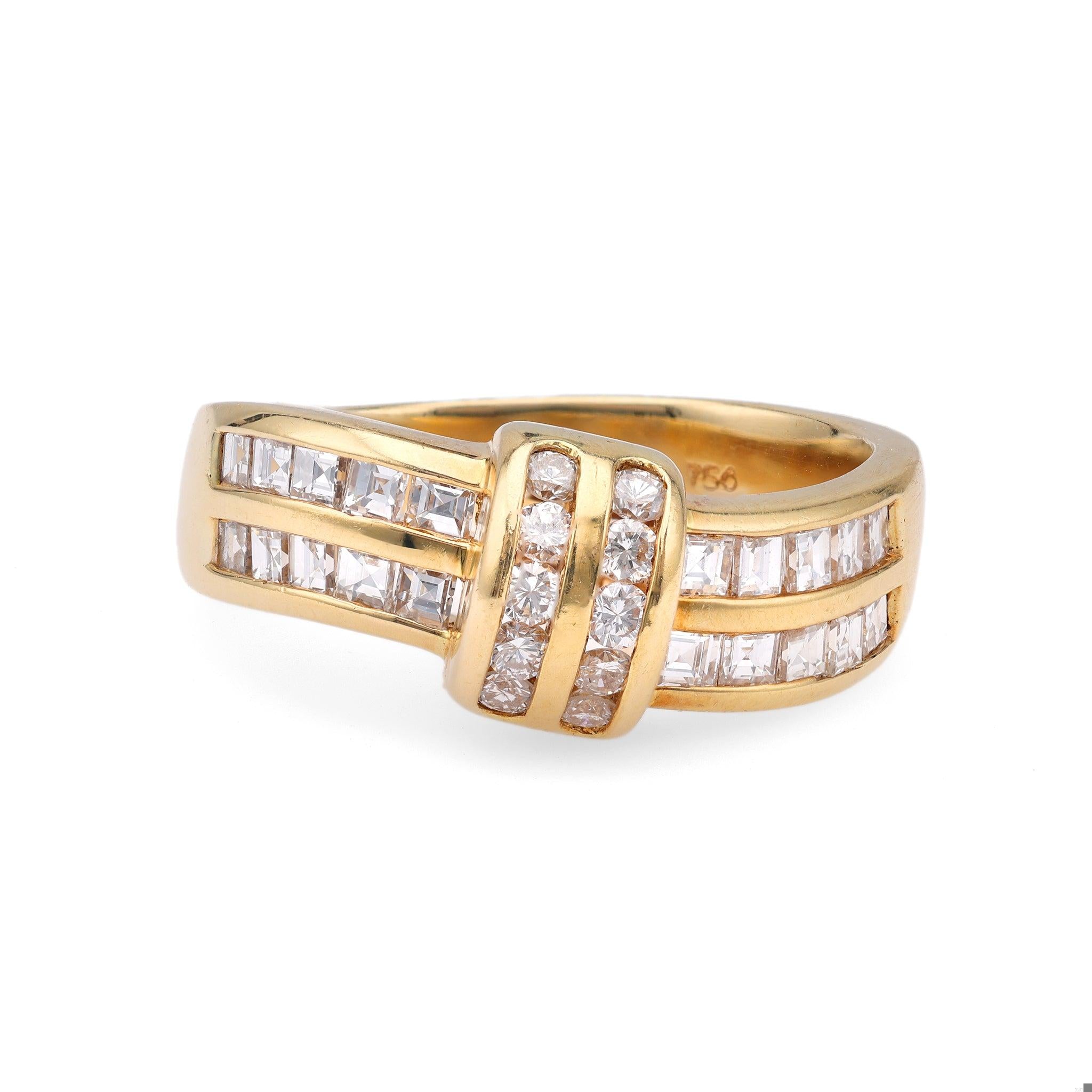 Vintage Diamond 18k Yellow Gold Ring  Jack Weir & Sons   