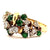 Vintage Diamond Tsavorite Garnet 14 Karat Yellow Gold Cluster Ring Rings Jack Weir & Sons   