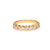 Vintage French Diamond 18k Yellow Gold Half Eternity Band Rings Jack Weir & Sons   