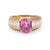 Vintage GIA 1.94 Carat Madagascan Purplish Pink Sapphire Diamond 18k Yellow Gold Rings Jack Weir & Sons   