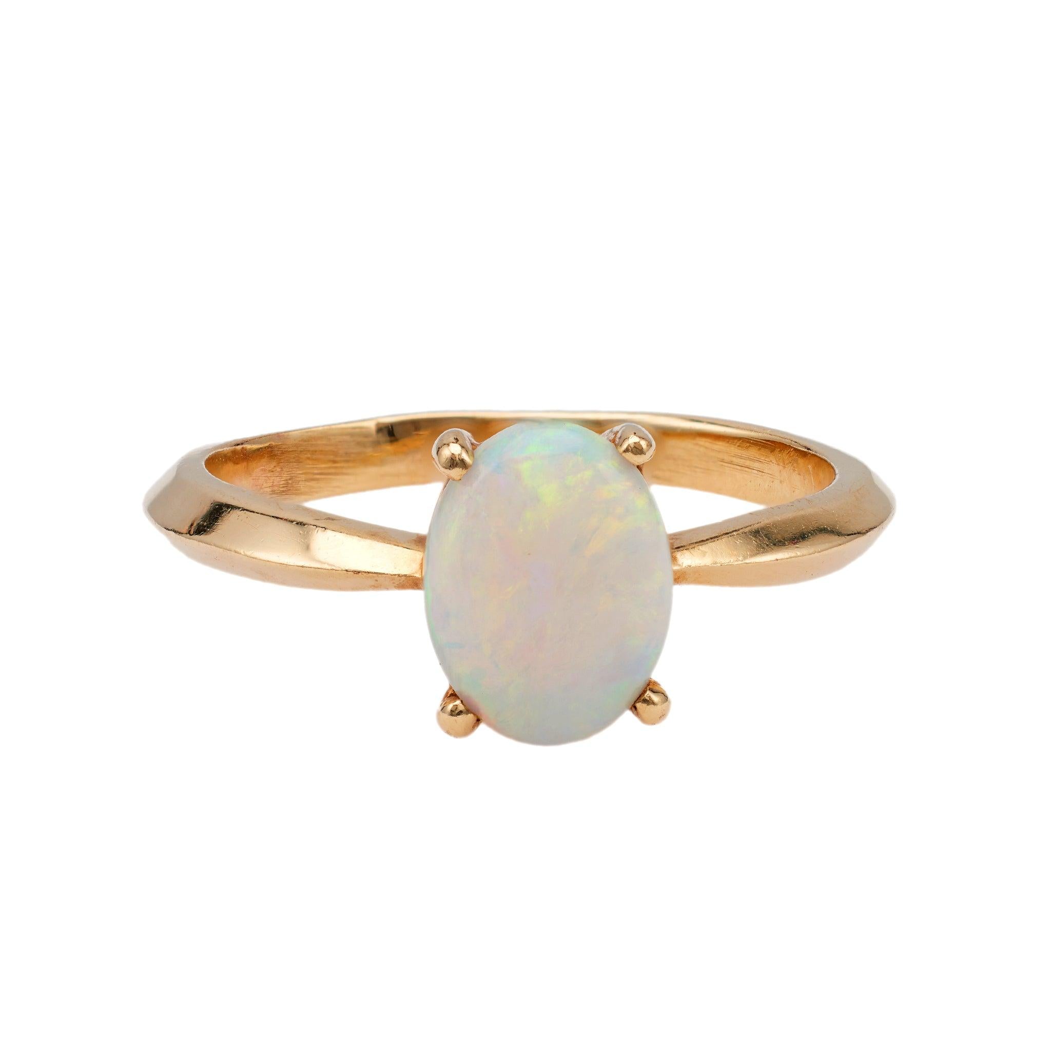 Vintage Opal 14k Yellow Gold Ring  Jack Weir & Sons   