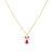Vintage Ruby Diamond 18k Yellow Gold Pendant Necklace  Jack Weir & Sons   