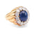 Vintage Van Cleef & Arpels GIA Burma No Heat Sapphire Diamond 18k Yellow Gold Ri Rings Van Cleef & Arpels   