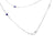 Vintage sapphire diamond 14k white gold "diamonds by the yard" style chain Yard