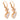 Chopard diamond mother of pearl 18k rose gold Happy Hearts earrings Chopard