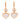 Chopard diamond mother of pearl 18k rose gold Happy Hearts earrings Chopard
