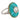 Art Deco style 2.84 carat diamond turquoise emerald platinum cocktail ring