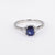 Contemporary 1.28 Carat Emerald Cut Sapphire Diamond Platinum Ring