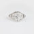 Art Deco GIA 1.01 carat cushion cut diamond platinum ring Jack Weir & Sons