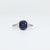 GIA 3.46 carat no heat sapphire diamond platinum three stone ring Jack Weir & Sons