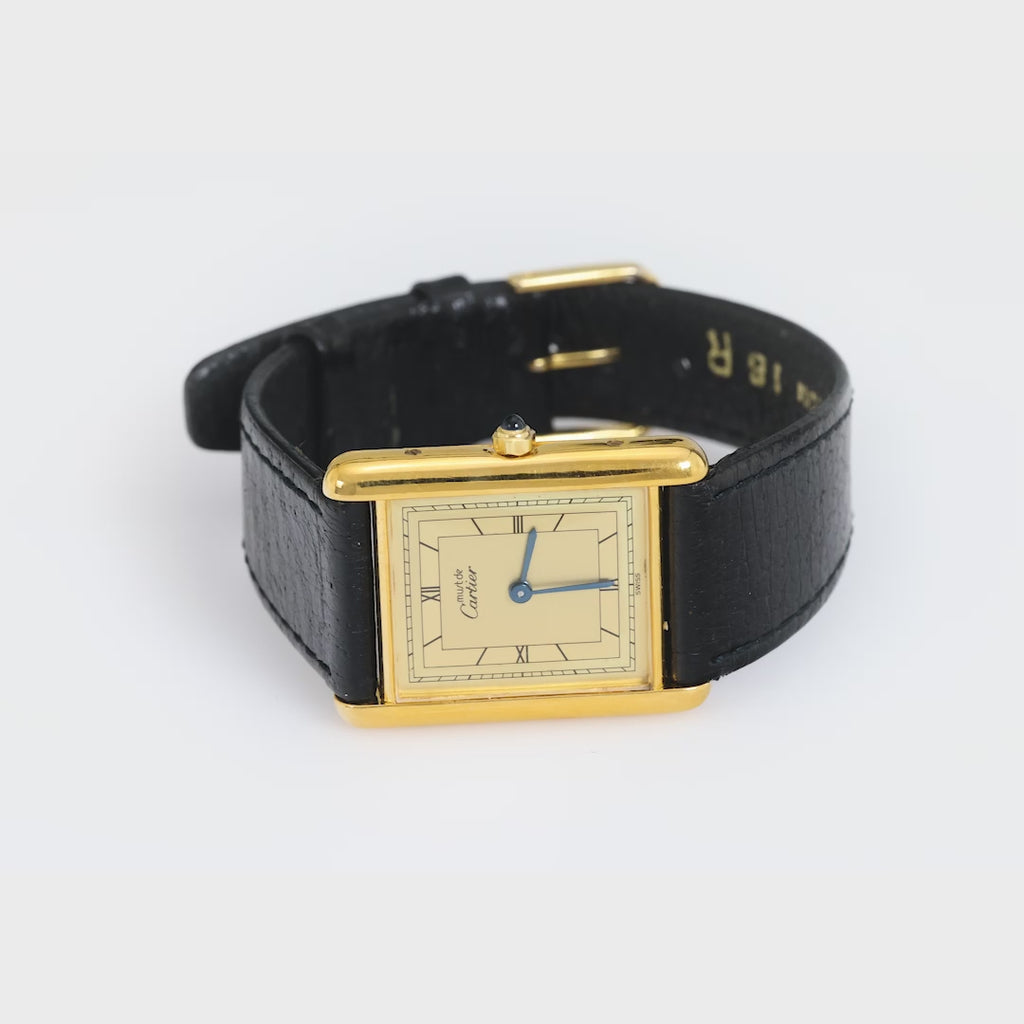 Cartier Paris gold plated Tank watch Cartier