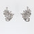 Mid Century diamond platinum earrings Jack Weir & Sons