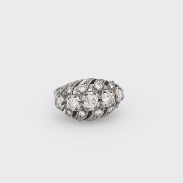 Art Deco diamond platinum ring Jack Weir & Sons