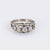 French Belle Epoque 5 Stone Diamond White Gold Ring