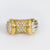 French vintage 18k white and yellow gold diamond ring Jack Weir & Sons