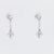 Diamond Drop Earrings in 14k White Gold