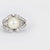 Mid Century pearl diamond platinum cocktail ring Jack Weir & Sons