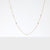 Vintage Italy 1.70 carat total weight diamond 18k gold by the yard necklace Jack Weir & Sons