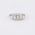 Art Deco Birks Diamond 18K White Gold Band