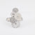 Bvlgari diamond 18k white gold Cicladi ring Bvlgari