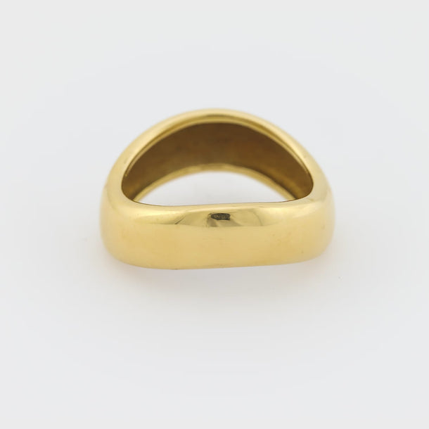 Vintage Angela Cummings 18k yellow gold wavy band Angela Cummings