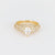 Cartier marquise cut diamond 18k yellow gold pave engagement ring Cartier