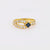 Mauboussin Vintage French Sapphire Diamond 18K Yellow Gold Ring