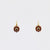 Vintage 2.1 Carat Total Weight Garnet 18K Yellow Gold Marguerite Earrings