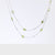 Modern 14.48 carat peridot platinum by the yard necklace Jack Weir & Sons