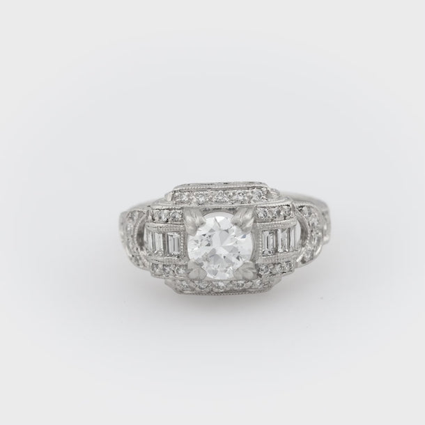 Art Deco diamond platinum ring Jack Weir & Sons