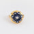 Rare Cartier French sapphire diamond 18k yellow gold ring Cartier