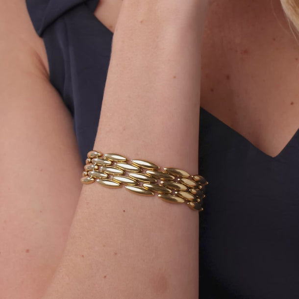 Cartier vintage Maillon Panthere 18k yellow gold bracelet