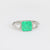 Art Deco style 1.77 carat emerald diamond platinum ring Jack Weir & Sons