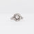 Art Deco Old Mine Diamond 18K White Gold Cluster Ring