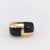 Vintage onyx 14k yellow gold dome ring