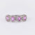 Vintage Pink Sapphire Diamond 14K White Gold Band