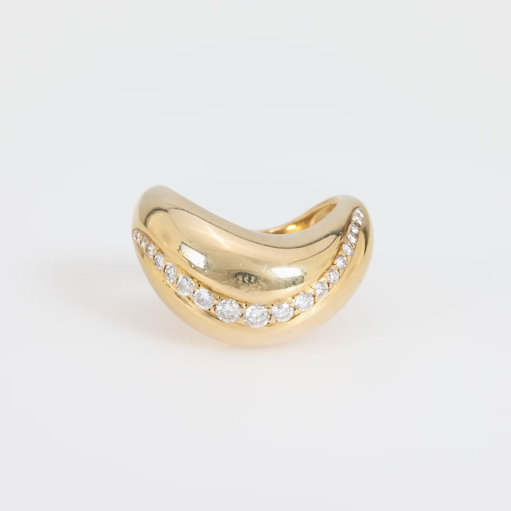 Fred of Paris diamond 18k yellow gold ring Fred