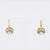 Victorian Old Mine Cut Diamond Yellow Gold Cluster Earrings