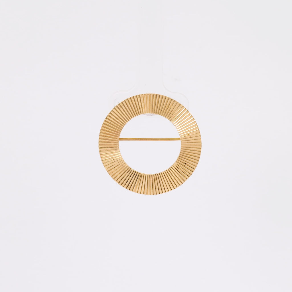 Retro Tiffany & Co 14K Yellow Gold Eternity Circle Brooch