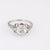 Edwardian Platinum and Emerald Ring