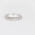 Vintage diamond platinum half eternity wedding band Jack Weir & Sons