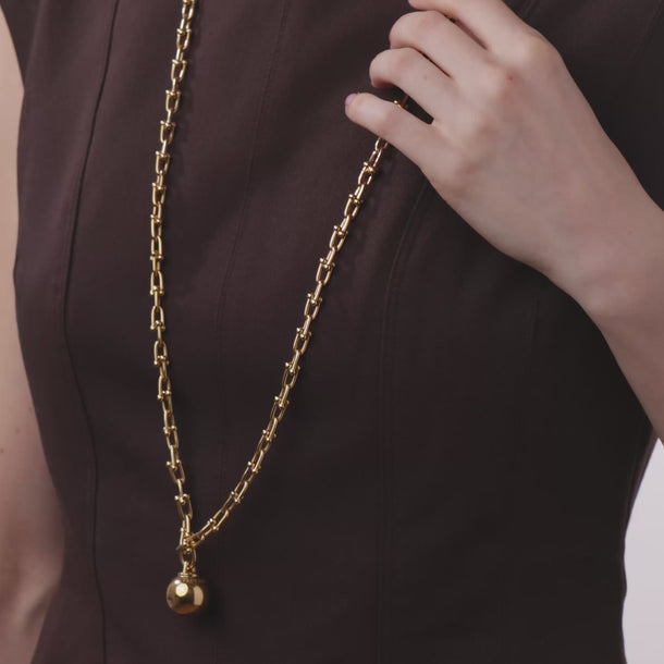 Tiffany & Co. 18k yellow gold HardWear necklace