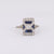 Art Deco Diamond Sapphire Platinum Ring