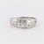 Modern 1.5 Carat Diamond Platinum Two Row Band