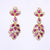 Contemporary 7.05 Carat Marquise Ruby Diamond 18K Yellow Gold Dangle Earrings