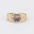 Contemporary 1.29 Carat Fancy Brown Hexagon Cut Diamond 18K Yellow Gold Band