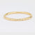 Fashionable vintage diamond 14k yellow gold bangle